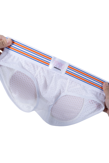 Men’s Mesh Briefs with Detachable Padding for Enhanced Shape