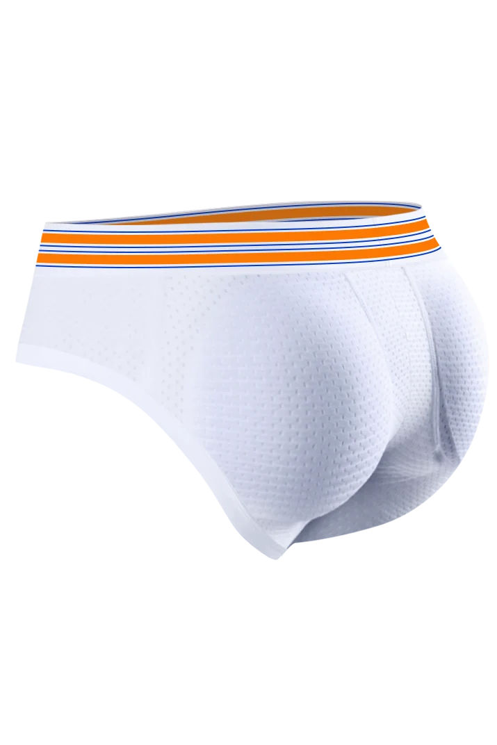 Men’s Mesh Briefs with Detachable Padding for Enhanced Shape