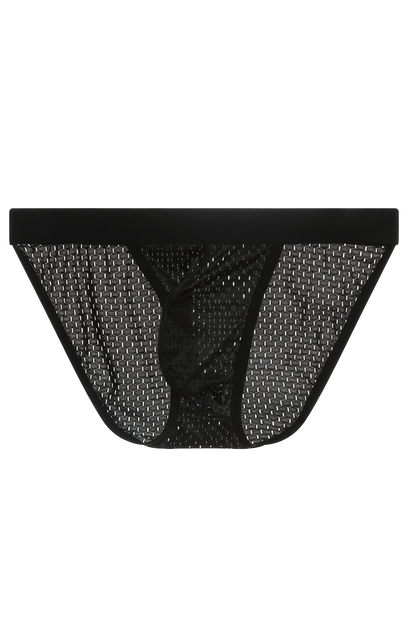 Men's Breathable High-Cut Briefs – Wide Band, Mesh, Low-Rise