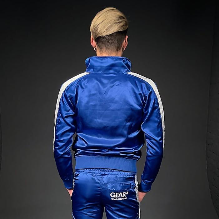 NYLON KINKSTER TRACK JACKET BLUE/WHT