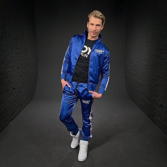 NYLON KINKSTER TRACK JACKET BLUE/WHT