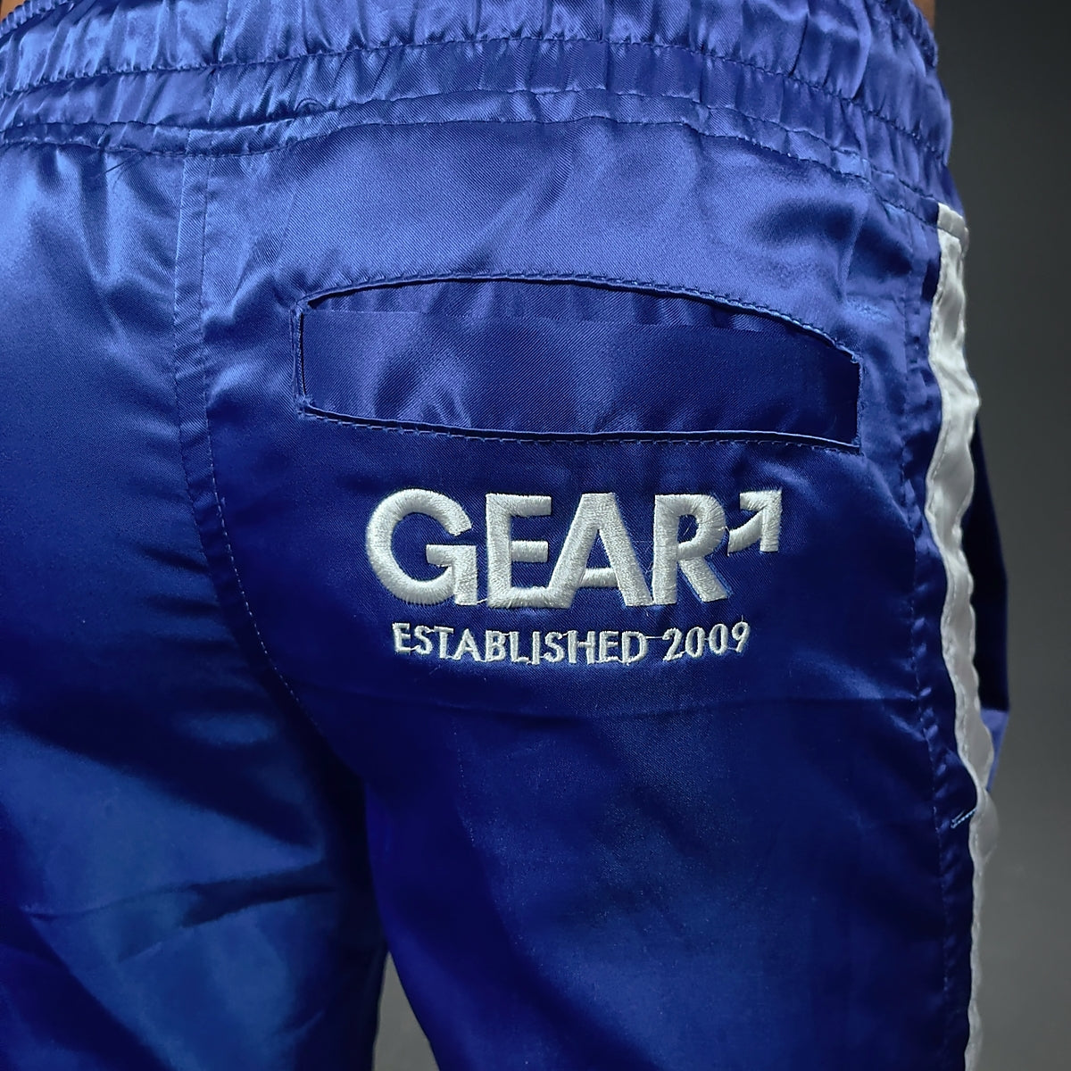 NYLON KINKSTER TRACK PANT BLUE/WHT
