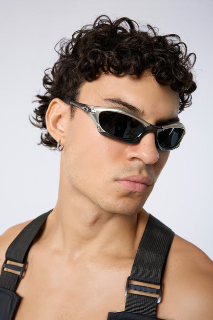 Neon Blink Metal Glasses Black