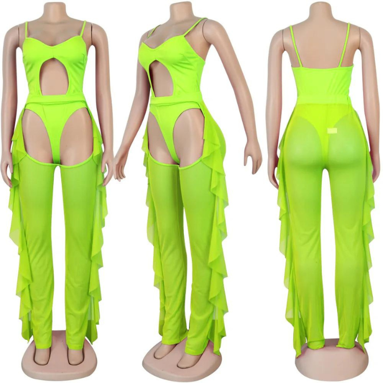 Neon Bodysuit: Sexy Female Rave Wear