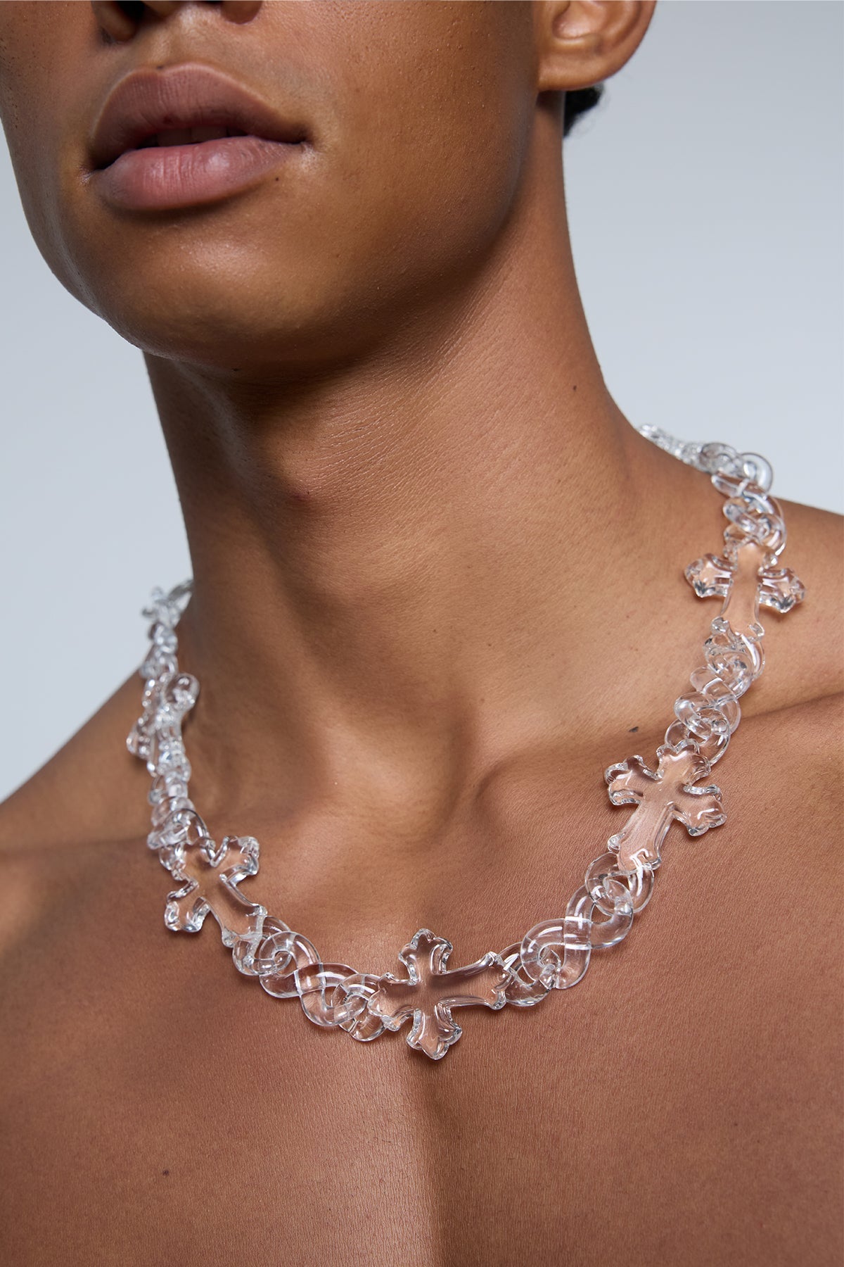 Neon Snap Acrylic Necklace