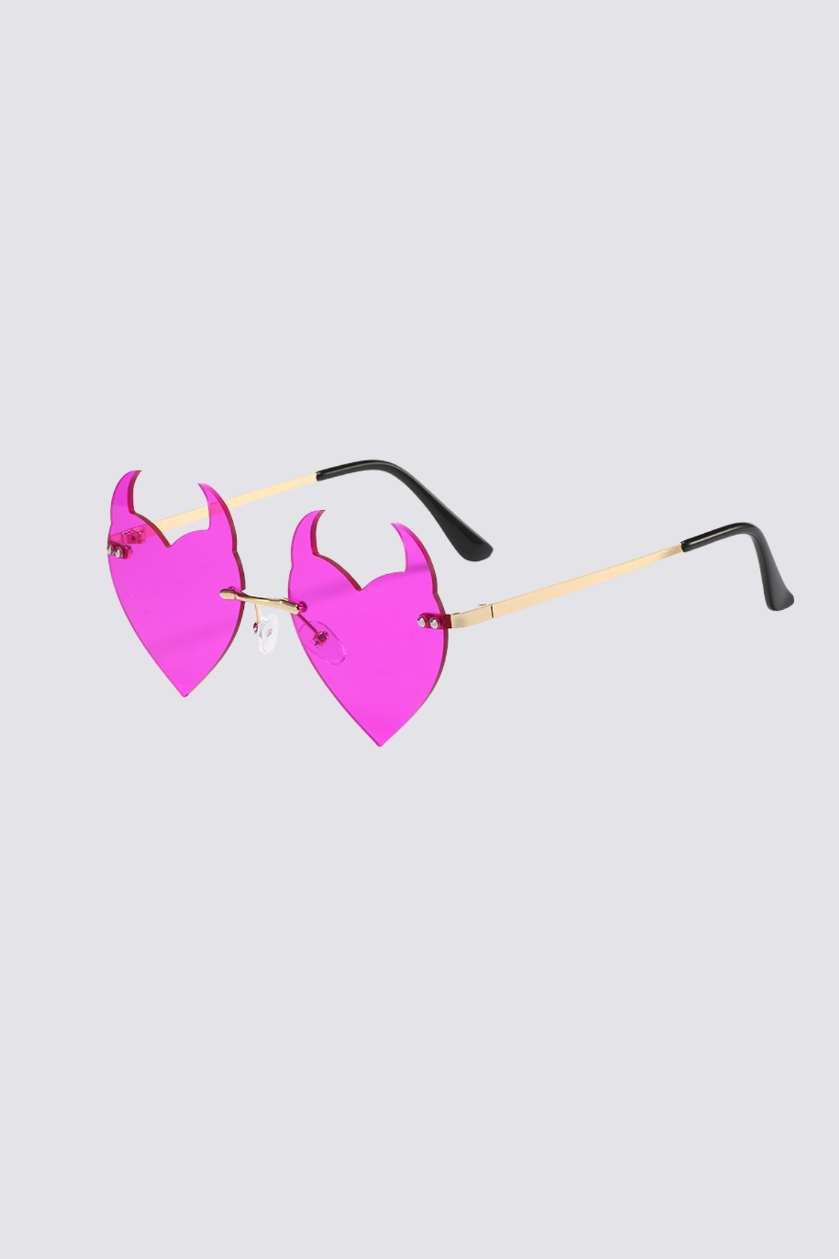 Neutral Shade Devil Sunglasses Red