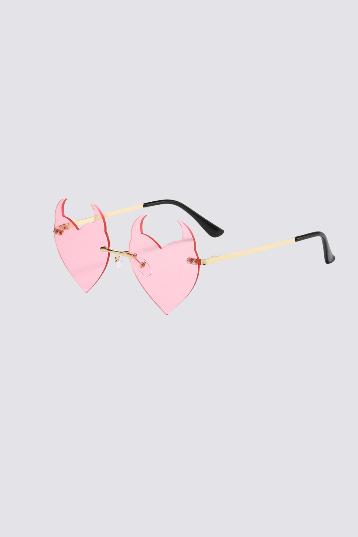 Neutral Shade Devil Sunglasses Red