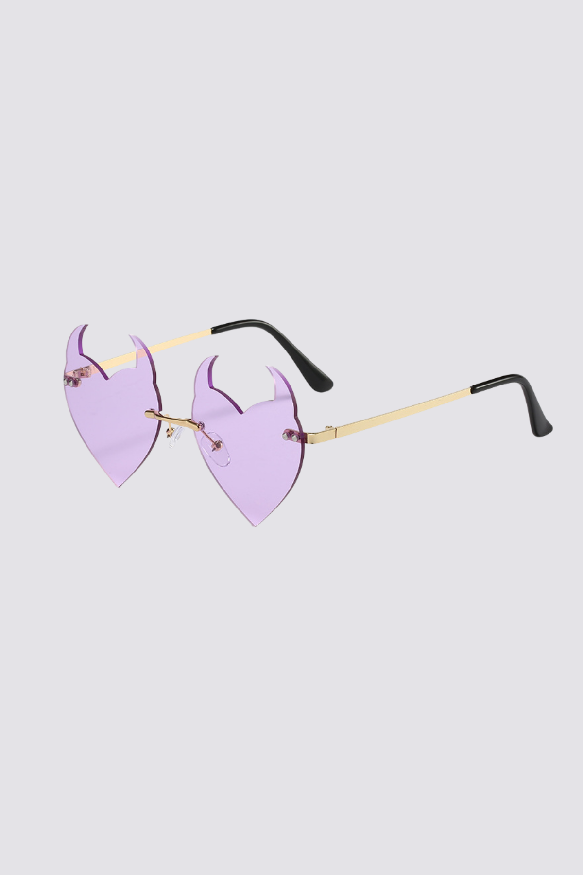 Neutral Shade Devil Sunglasses Red