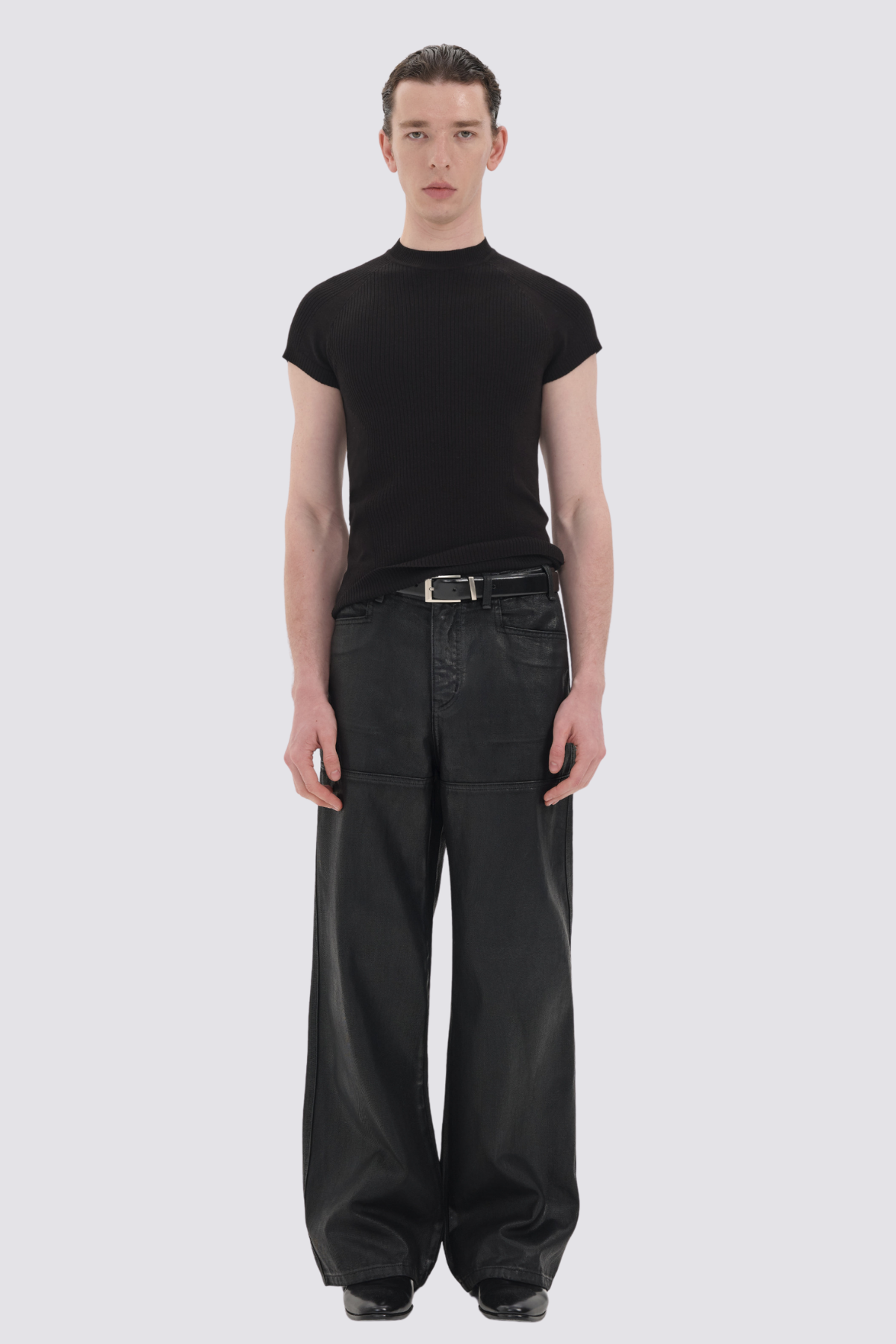 Neutral Void Stripe T-Shirt Black