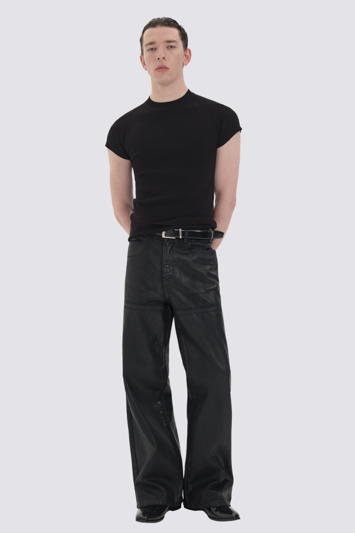 Neutral Void Stripe T-Shirt Black