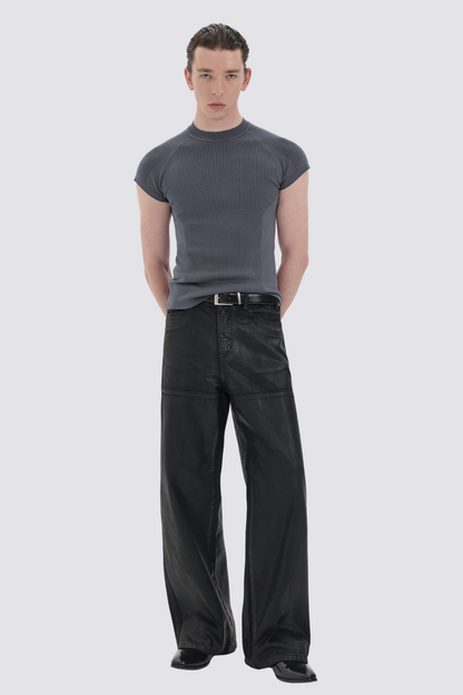 Neutral Void Stripe T-Shirt Grey
