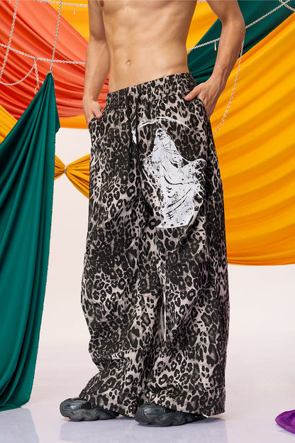 Night Prowl Leopard Straight Pants