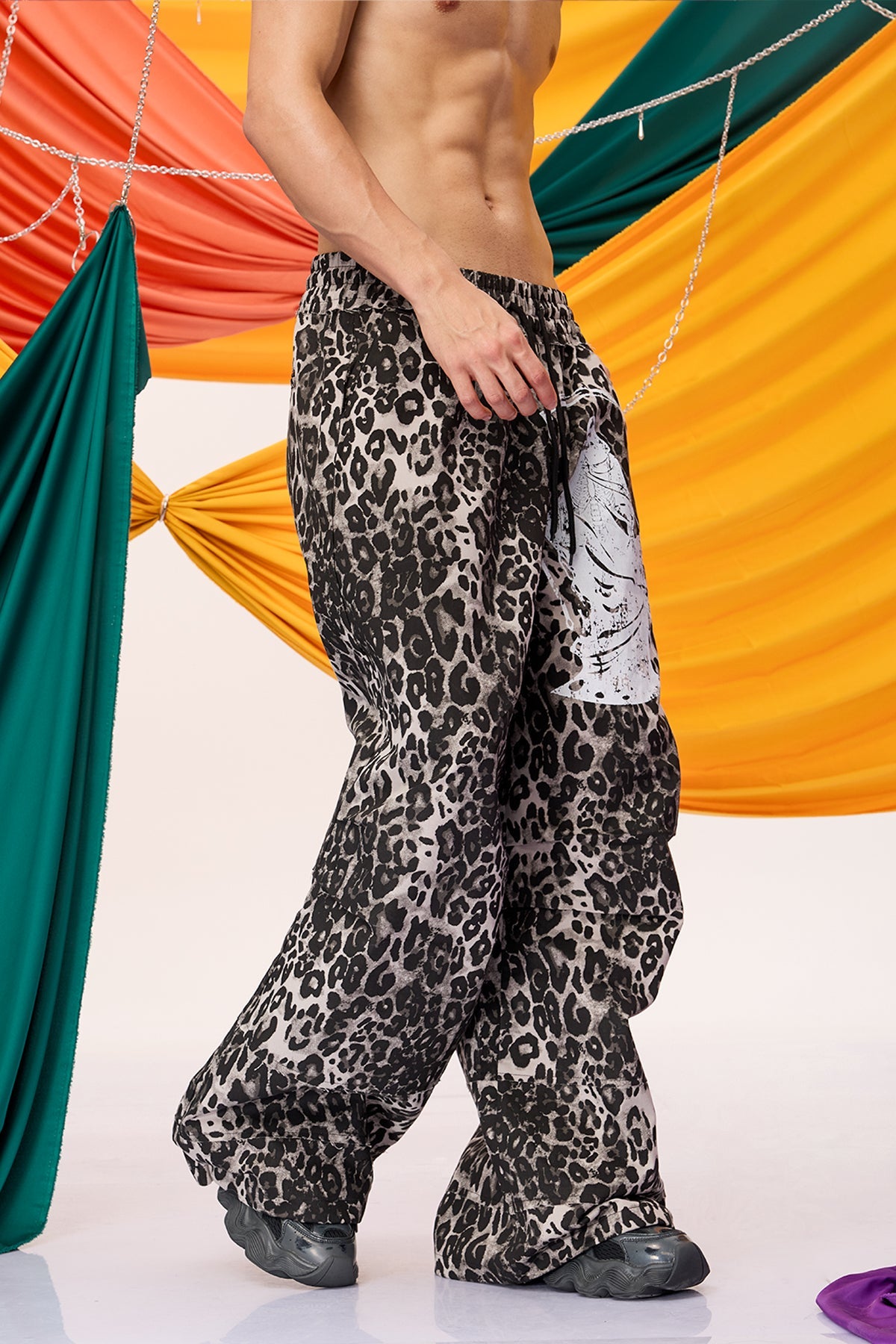 Night Prowl Leopard Straight Pants