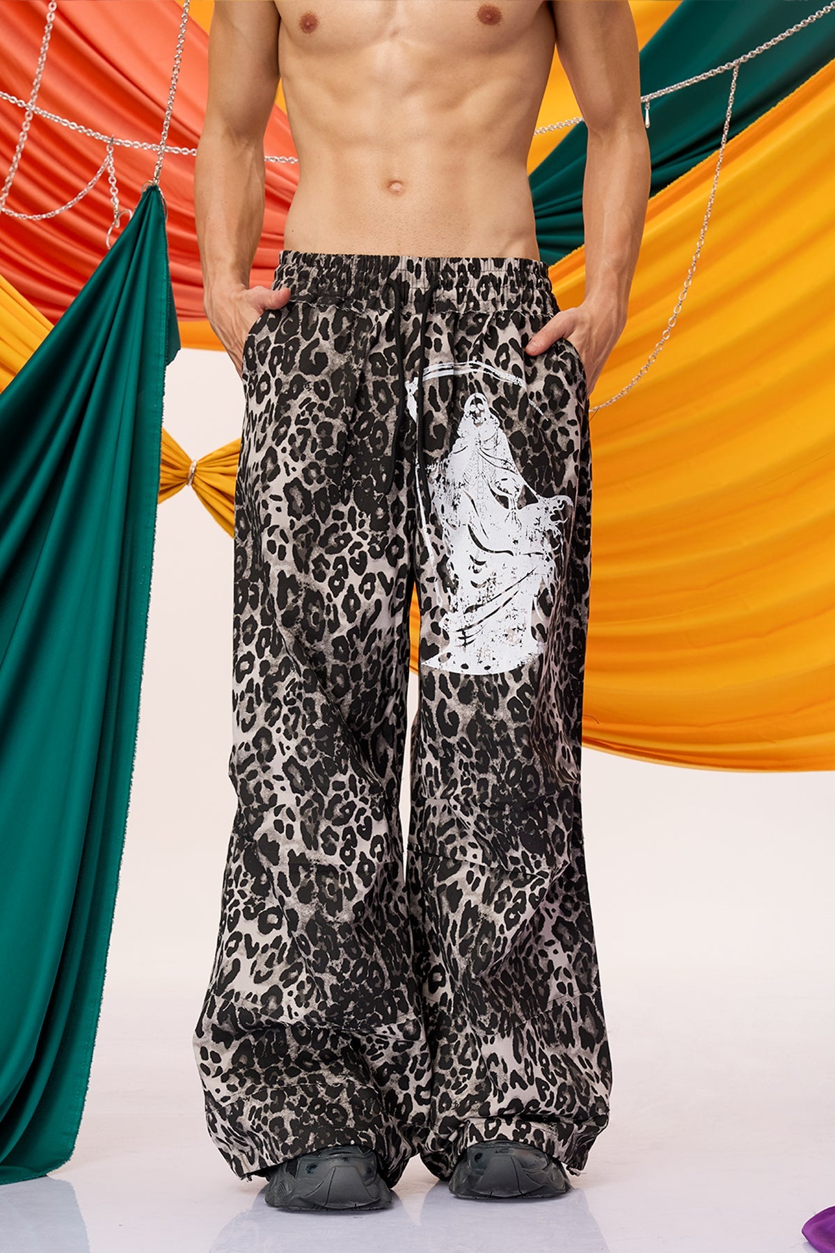 Night Prowl Leopard Straight Pants