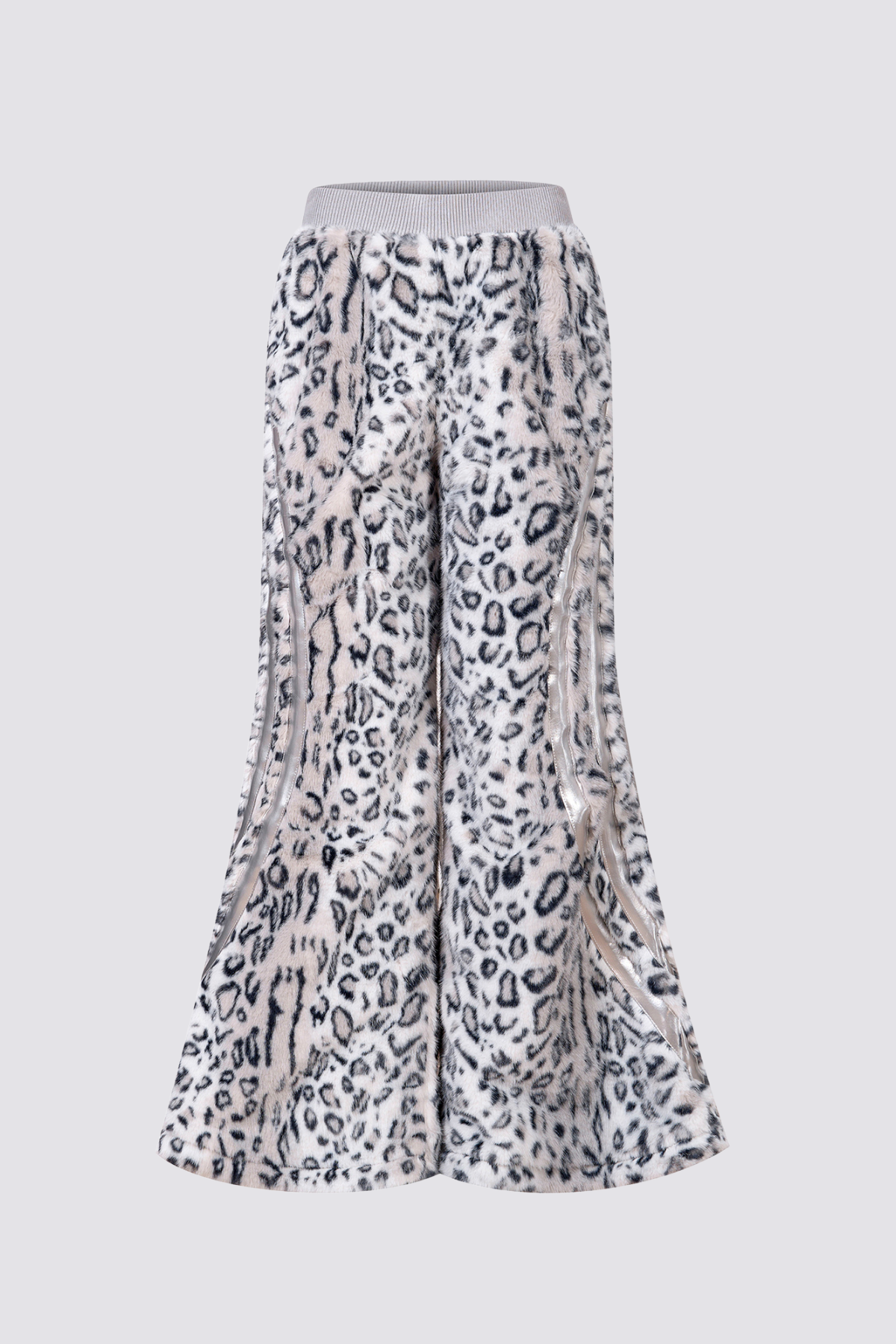 Night Roar Fur Leopard Bootcut Pants