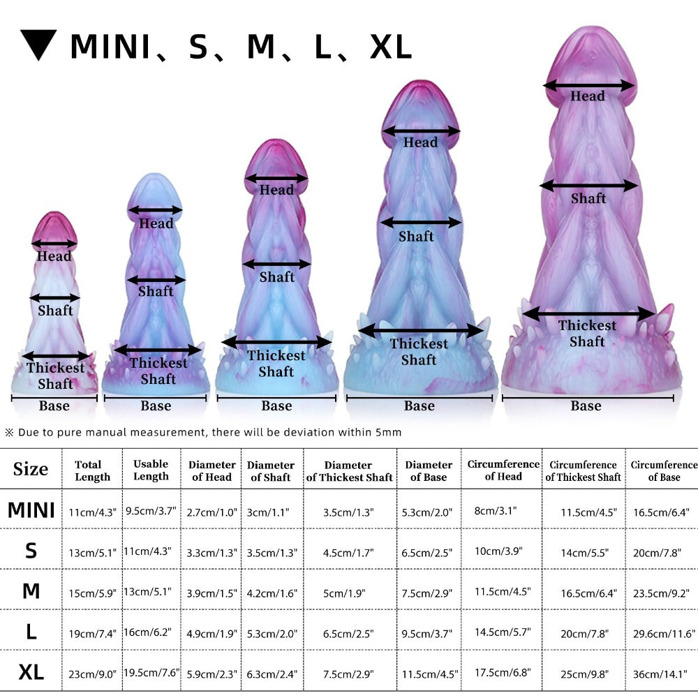 Nothosaur MOOM - Fantasy Dragon Dildo - Monster Dildo - 5 Sizes