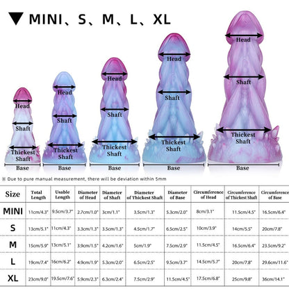 Nothosaur MOOM - Fantasy Dragon Dildo - Monster Dildo - 5 Sizes