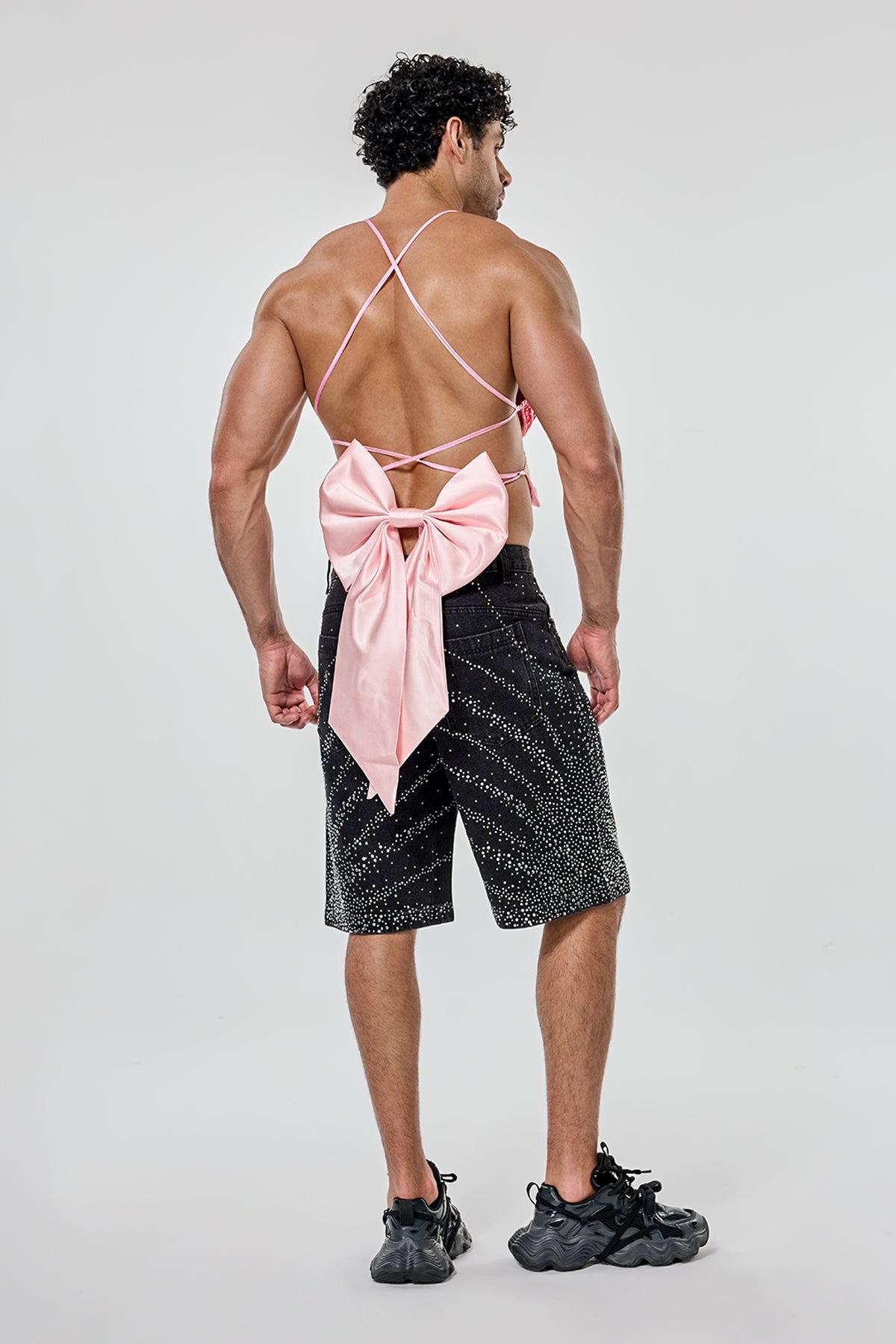 Nude Form Bow Satin Waist Accessory