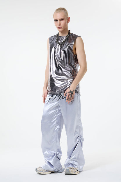 Null Horizon Metallic Sleeveless Top