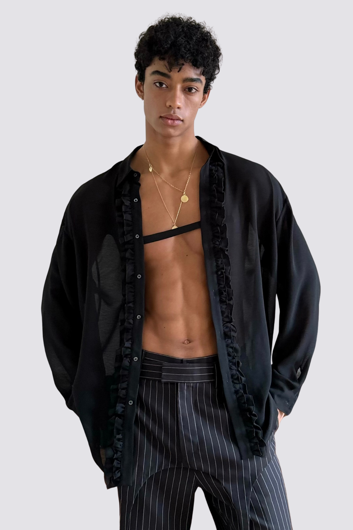 Null Sense Ruffled Shirt