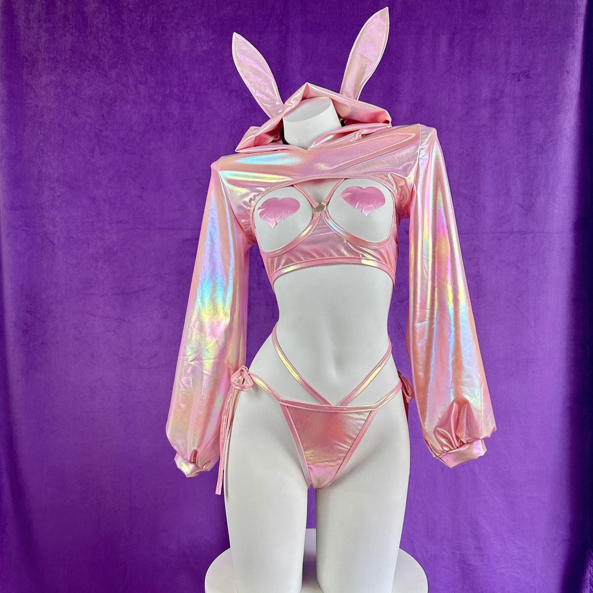 Pink Bunny Lingerie Set