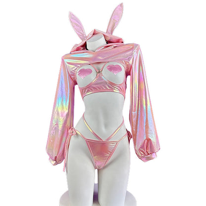 Pink Bunny Lingerie Set
