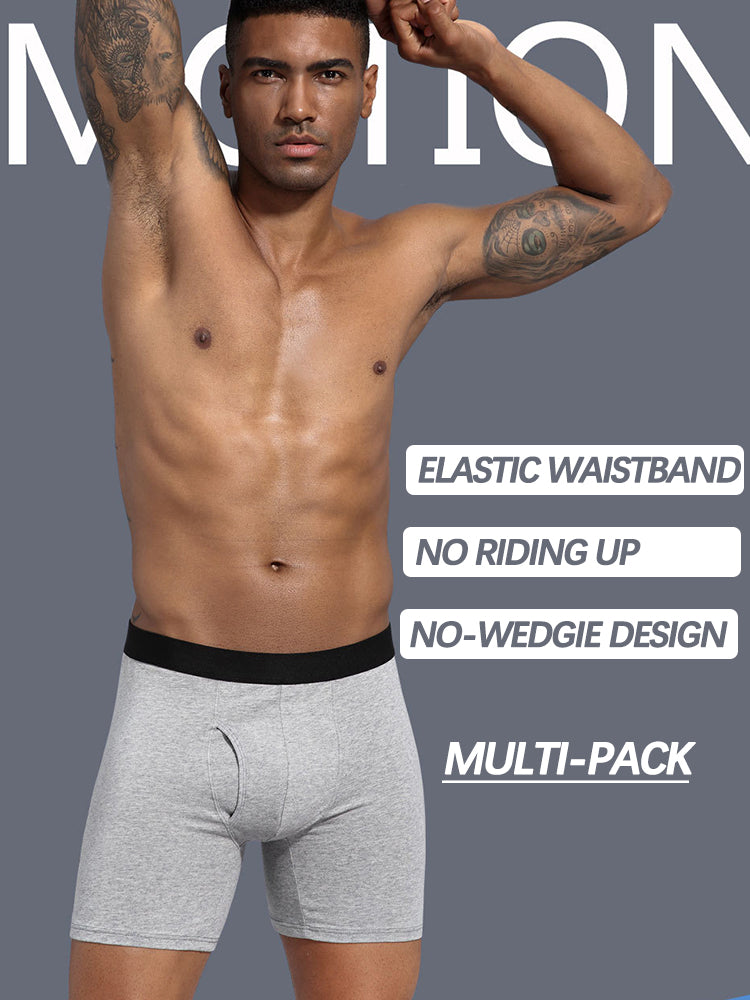 Multi-pack Men's Prevent Thighs Chafing Boxer Briefs