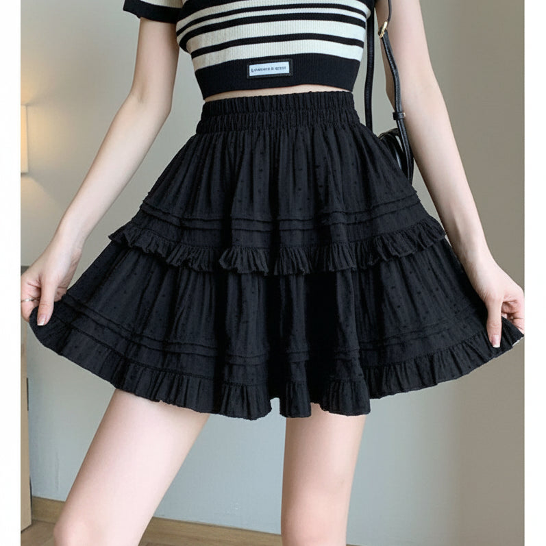 Lace Tiered Femboy Skirt