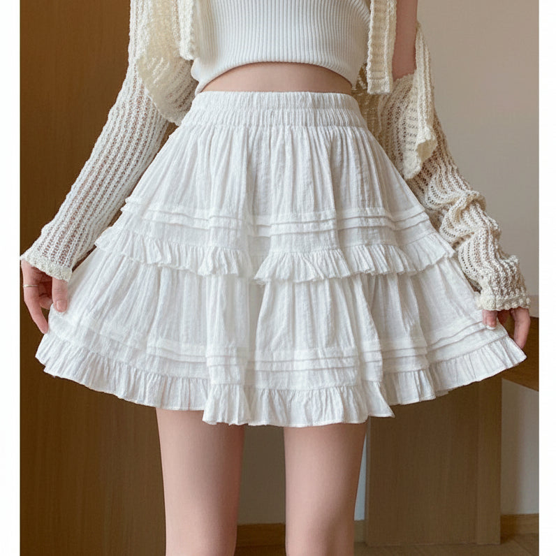 Lace Tiered Femboy Skirt