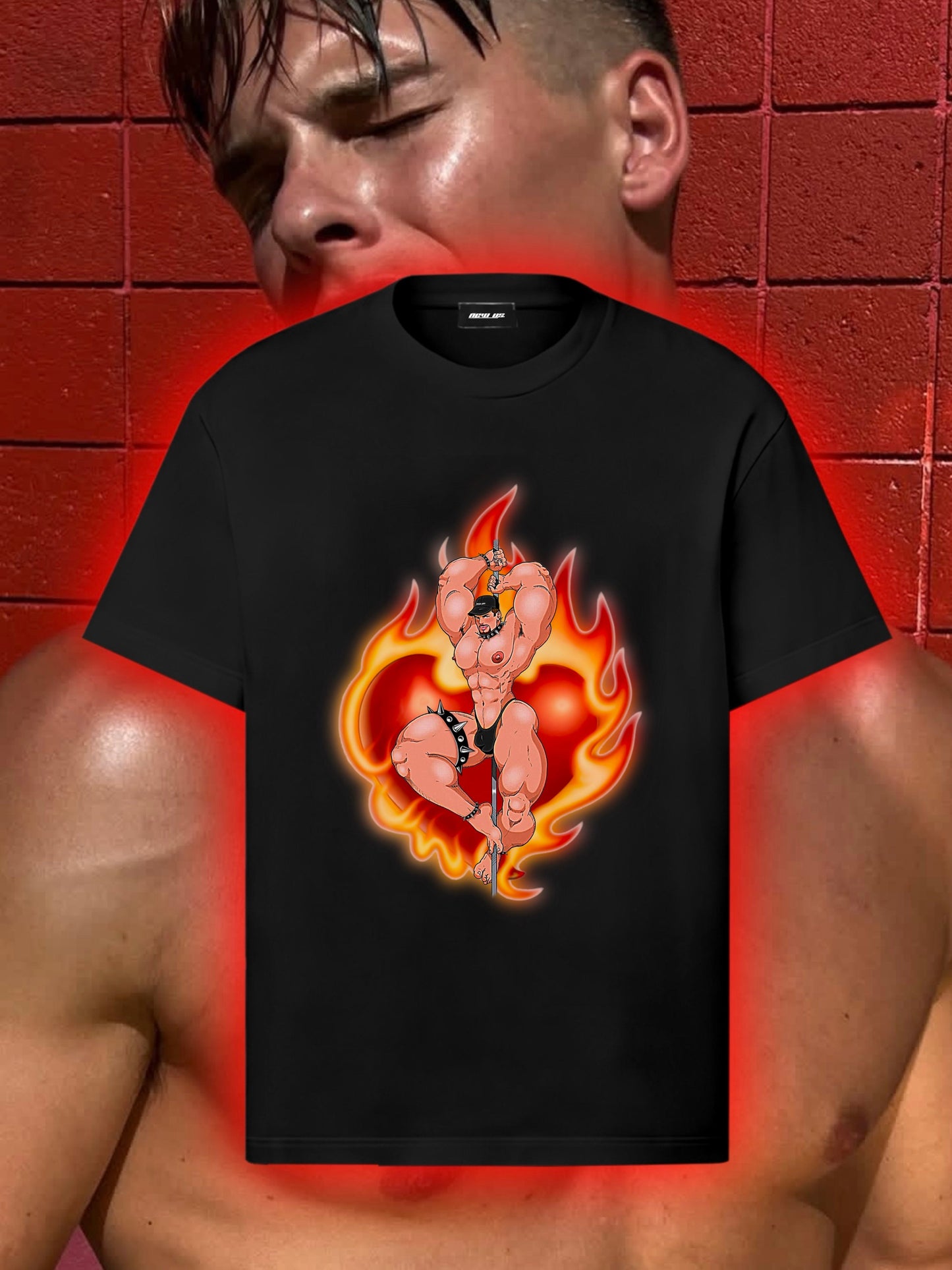 Urban Hostage Fire Boy T Shirt In Black