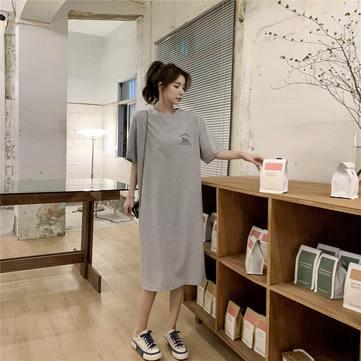 Femboy Oversized T-Shirt Dress