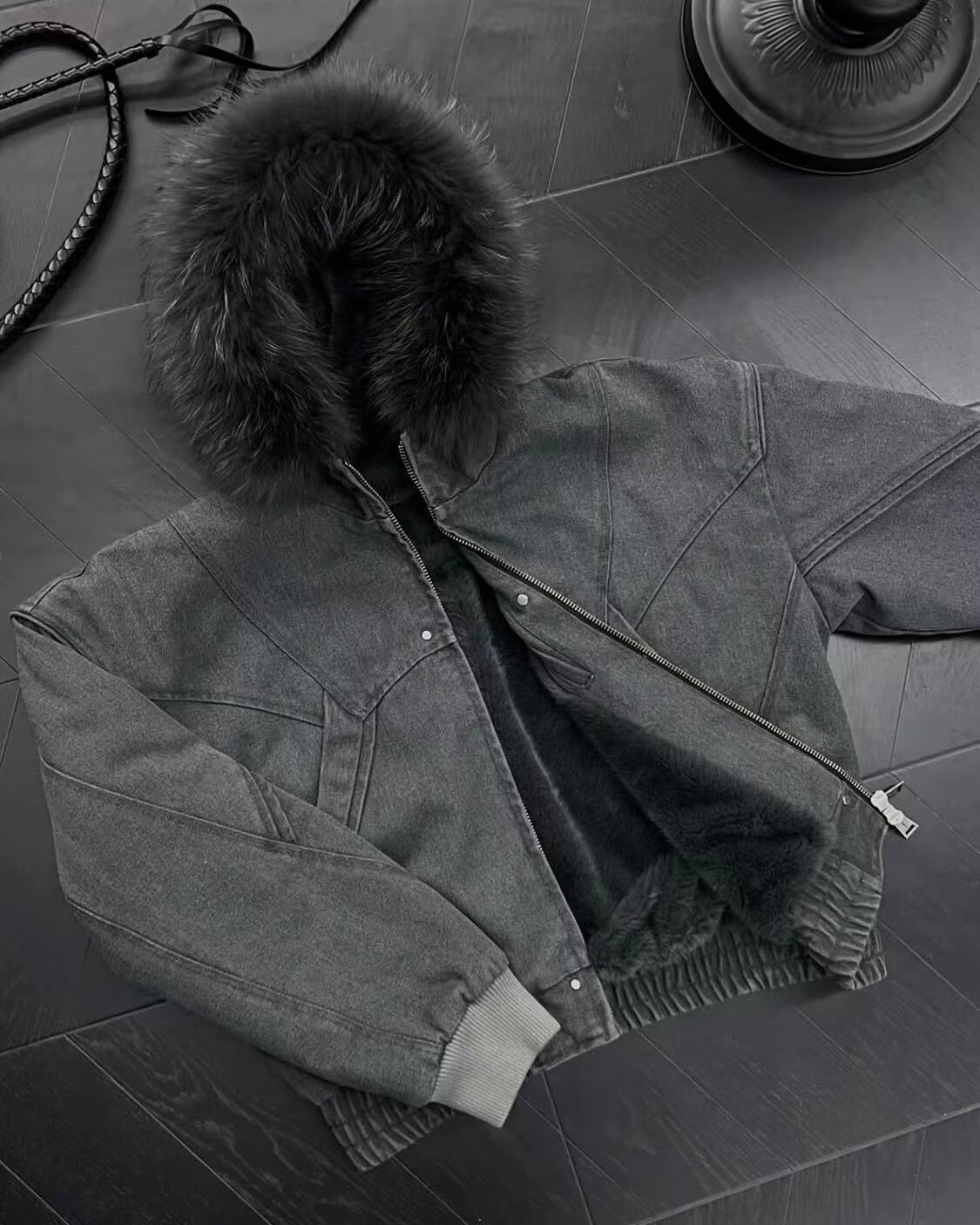 Faux Fur-Lined Hooded Coats