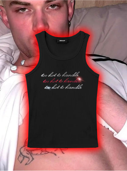 Virtual Fever Rhinestone Tank Top