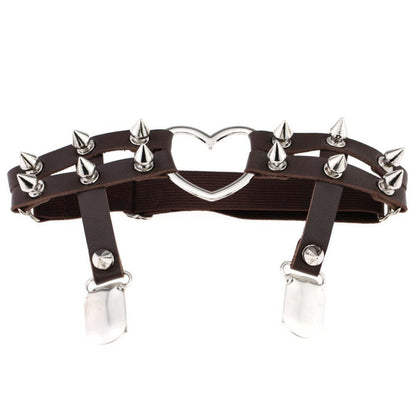 Studded Heart Femboy Thigh Garter