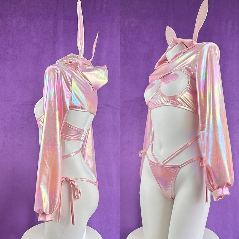 Pink Bunny Lingerie Set