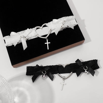 Heart Cross Femboy Leg Garter
