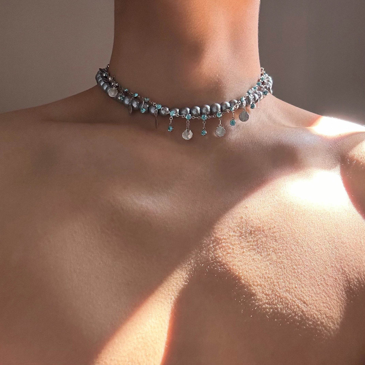 Ocean Wave Pendant Necklace