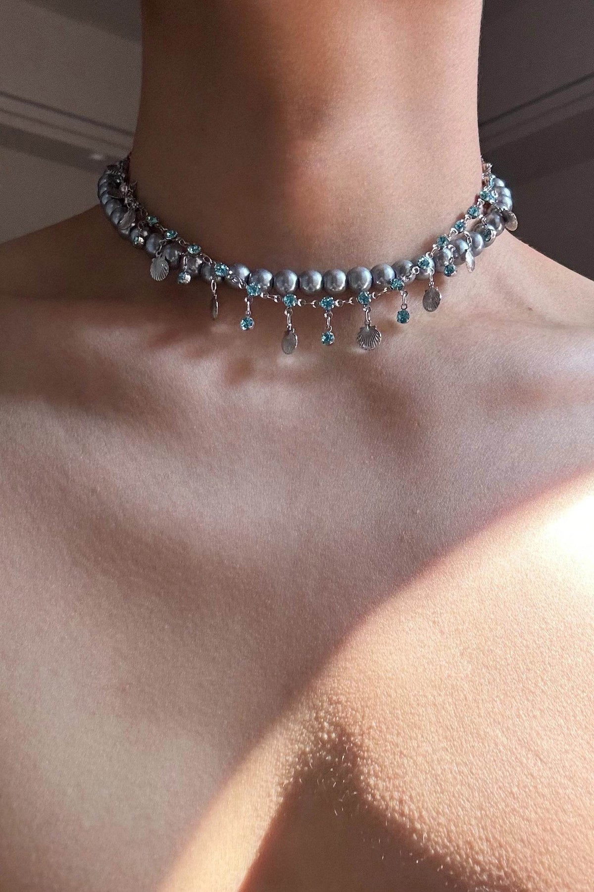 Ocean Wave Pendant Necklace