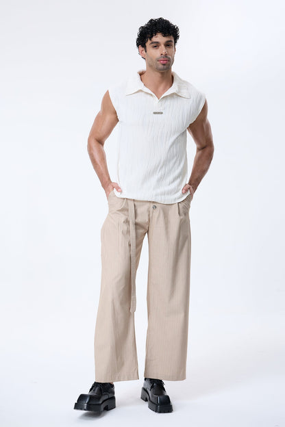 Obscure Sheet Sleeveless Top White