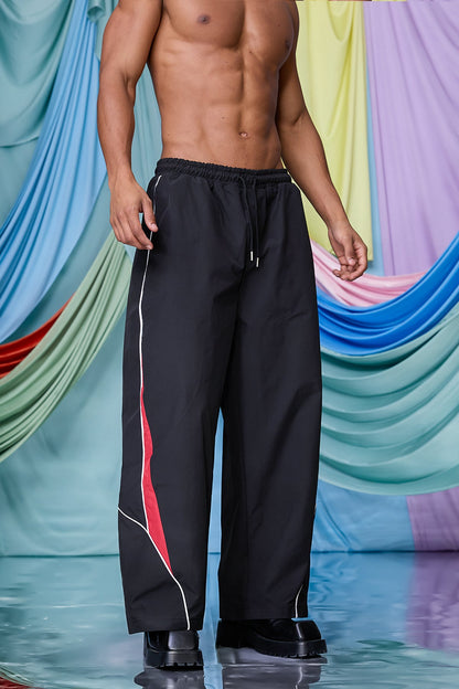 Obsidian Slack Wide Leg Pants Black