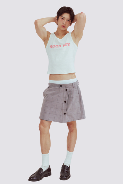 Open Torso Print Crop Top