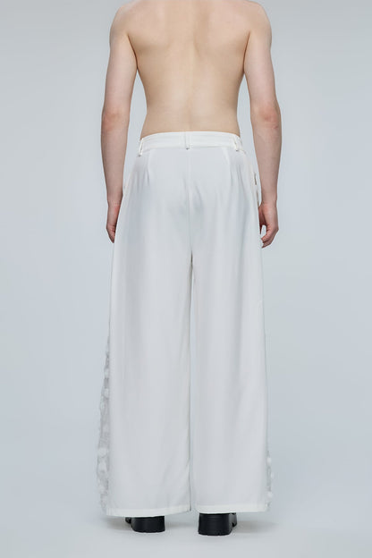 Optical Chaos Floral Wide Leg Pants