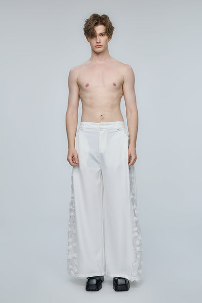 Optical Chaos Floral Wide Leg Pants