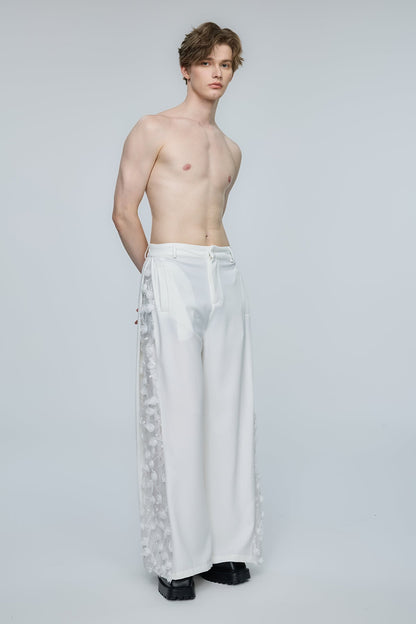Optical Chaos Floral Wide Leg Pants