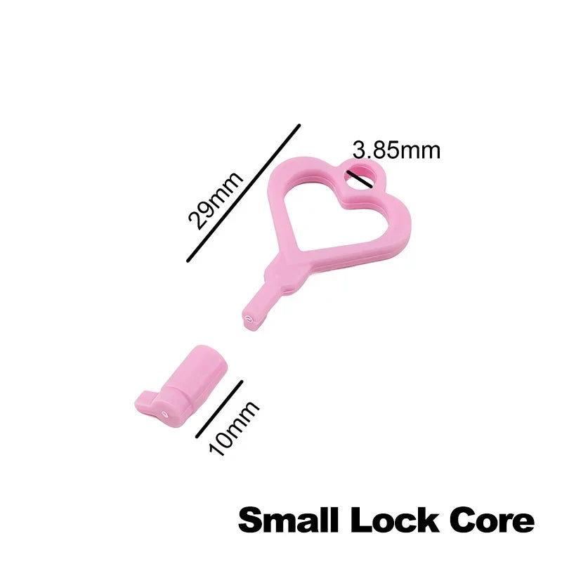 Silent Plastic Key – TSA-Friendly, Compatible with Select Chastity Styles