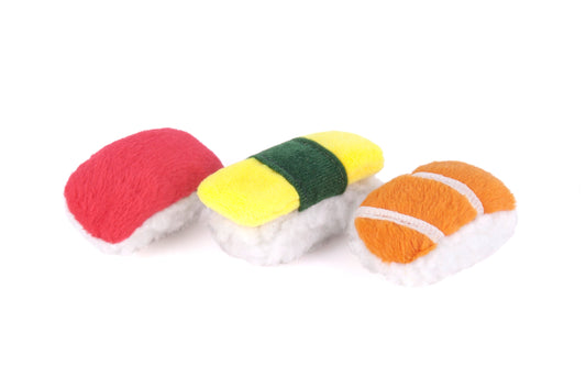 Feline Frenzy Sushi Cat Toy Set of 3