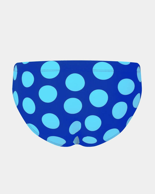 Polka Swim Brief - Blue