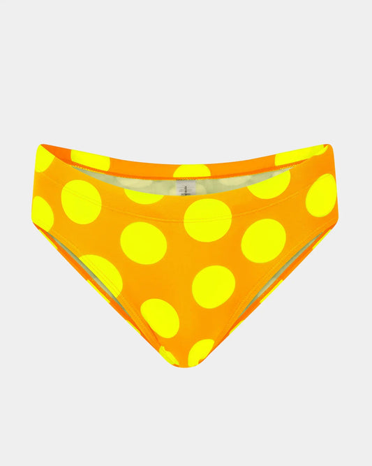 Polka Swim Brief - Orange