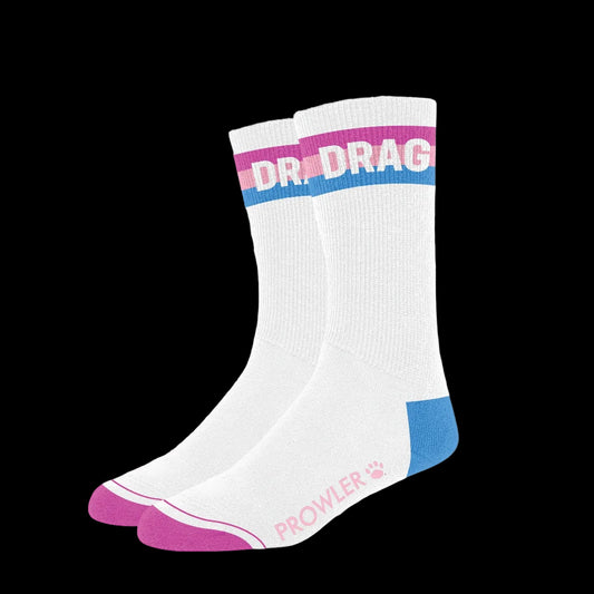 Prowler Drag Socks White Pink Blue
