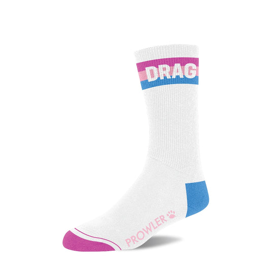 Prowler Drag Socks White Pink Blue